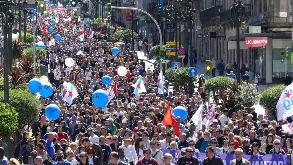 Manifestación da CIG polo 1 de maio na cidade de Vigo en 2019 (Nós Diario)