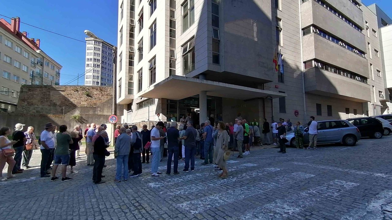 Concentración en apoio a Pillado o 20 de setembro en Ferrol (Foto: Europa Press).
