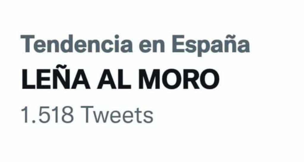 Captura do hashtag sendo tendencia no Estado español (Foto: Nós Diario).