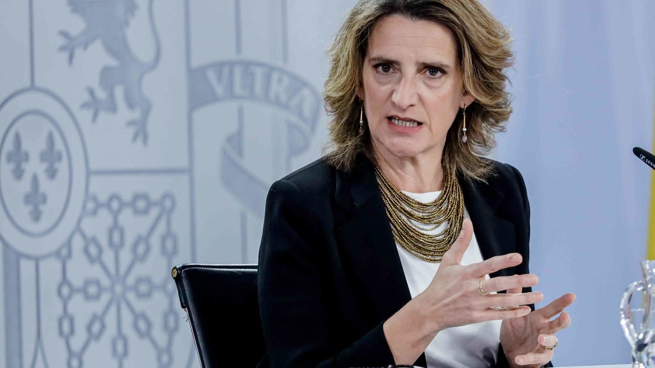 A vicepresidenta terceira do Estado español e ministra para a Transición Ecolóxica e o Reto Demográfico, Teresa Ribera (Foto: Carlos Luján / Europa Press).