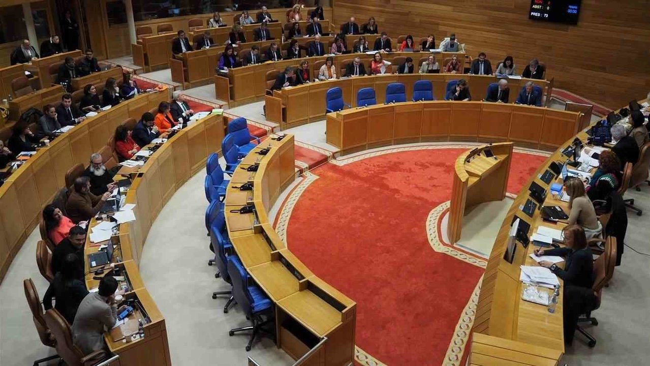 Sesión plenaria do Parlamento da Galiza (Foto: Parlamento).