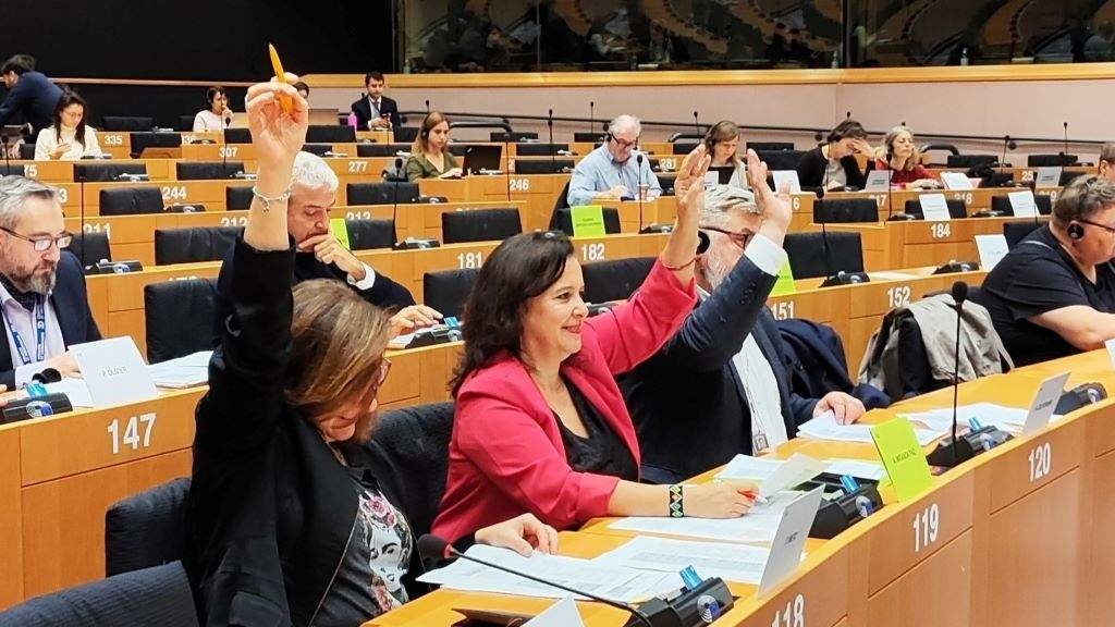 Ana Miranda, no Parlamento europeo. (Foto: Nós Diario)