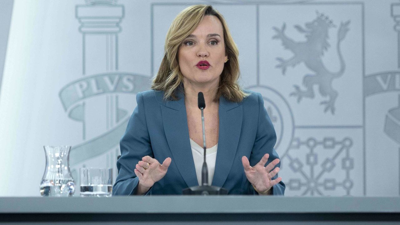A ministra portavoz do Goberno español, Pilar Alegría, esta terza feira (Foto: Alberto Ortega / Europa Press).