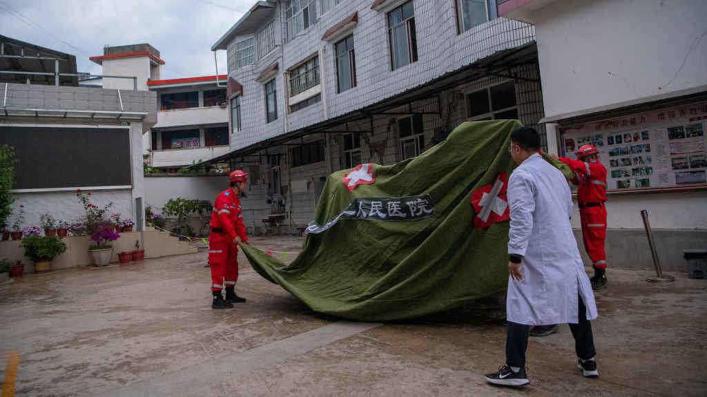 Os servizos de rescate da China nunha imaxe de arquivo (Foto: Europa Press / Contacto / Jiang Wenyao).