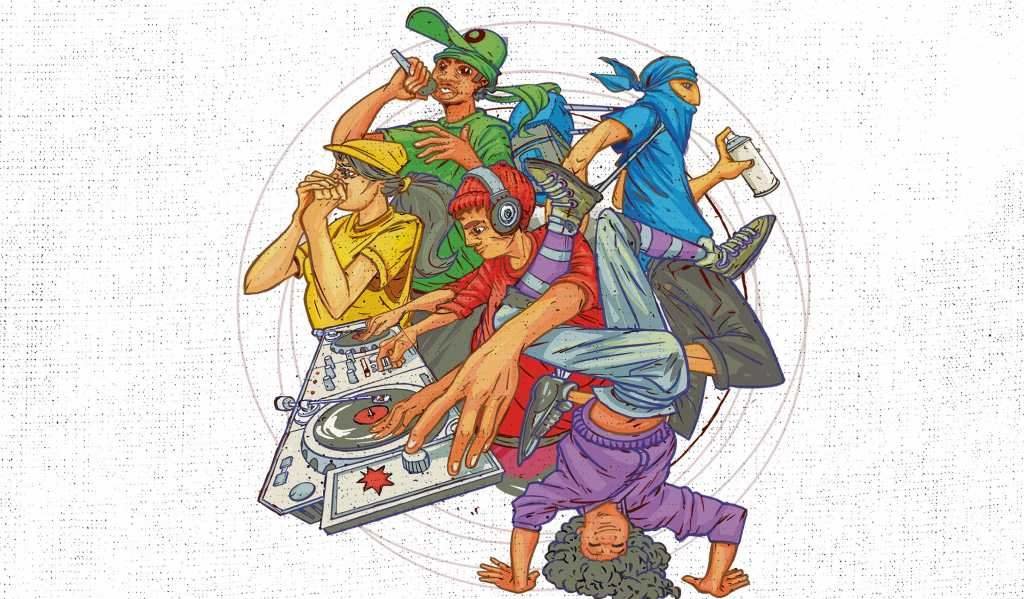 Ilustración de David Brey no libro 'Somos hip-hop'. (Foto: Editorial Galaxia)