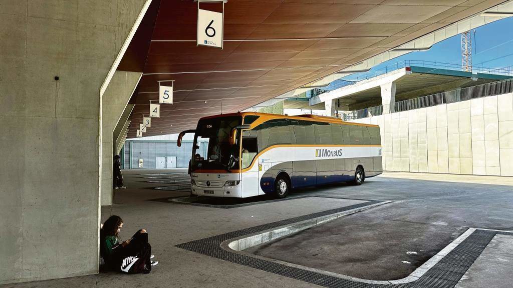Apeadeiro da estación de autobuses de Santiago de Compostela. (Foto: Nós Diario)