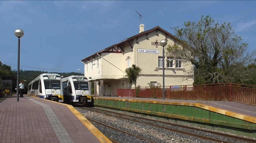 Estación de tren de San Sadurniño (Foto: Javier Villanueva).