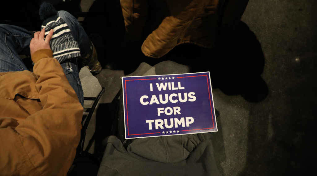 Un cartazdun apoiante de Donal Trump (Foto: Europa Press / Contacto / Douglas R. Clifford).