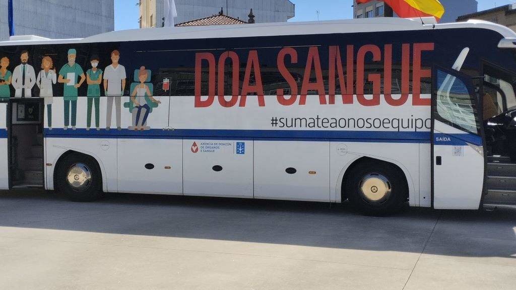 Un autobús da Axencia de Doazón de Sangue. (Foto: ADOS)