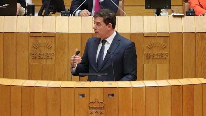 O portavoz do PSdeG no Parlamento, José Ramón Gómez Besteiro. (Foto: Europa Press)