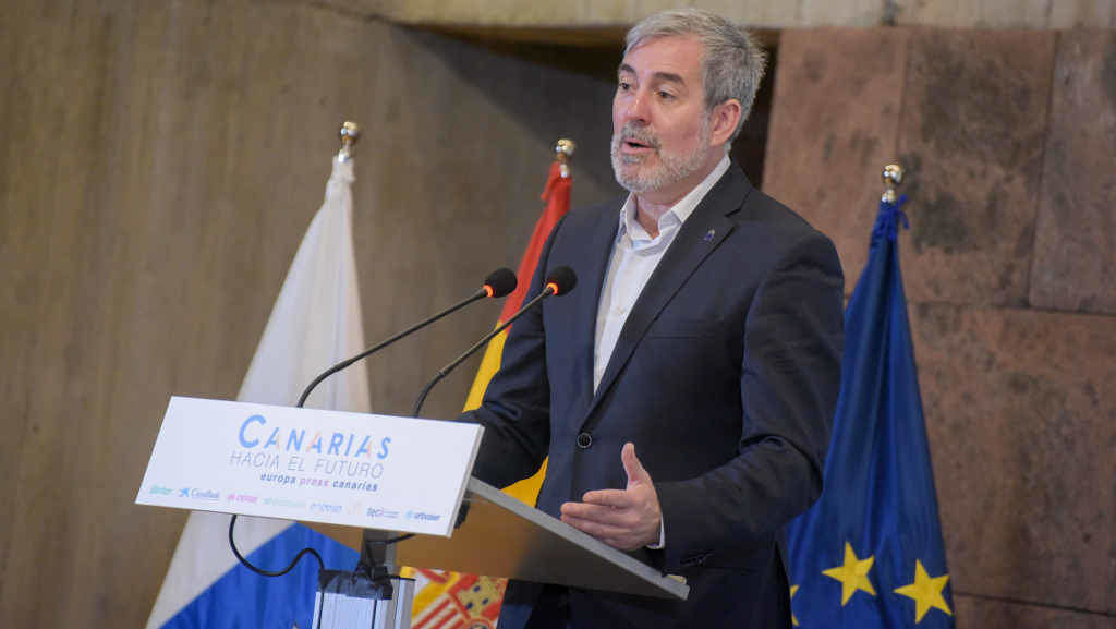 Fernando Clavijo, presidente canario (Coalición Canaria), a sexta feira. (Foto: Europa Press )