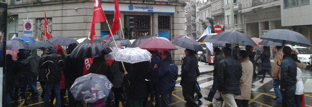 Manifestación traballadores/as Novagaliciabanco