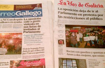 Imprensa El Correo Gallego e la Voz de Galicia