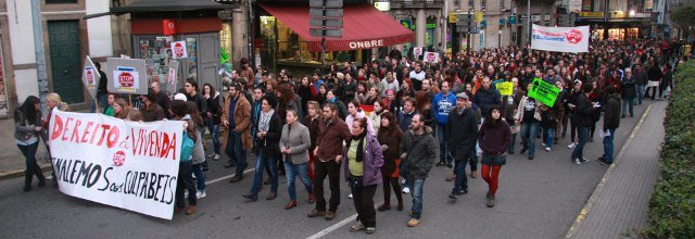 Manifestación Stop Desafiuzamentos Compostela
