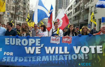 Manifestación en Bruxelas