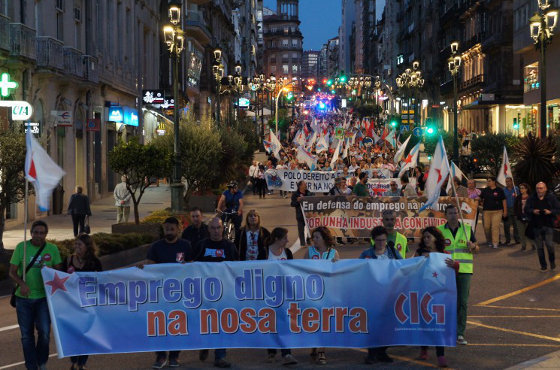 CIG mobilización en Vigo