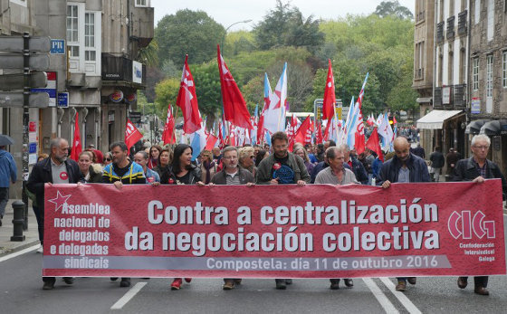 CIG manifestación negociación colectiva