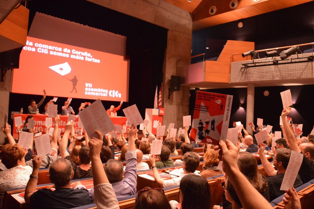 Asemblea Comarcal na Coruña (Imaxe: CIG)