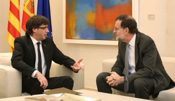 Puigdemont con Rajoy