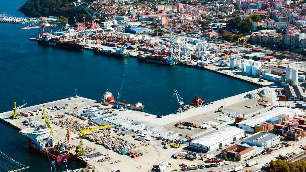 Actividade de exportación e importación no porto de Vigo. (Foto: Autoridade Portuaria de Vigo)