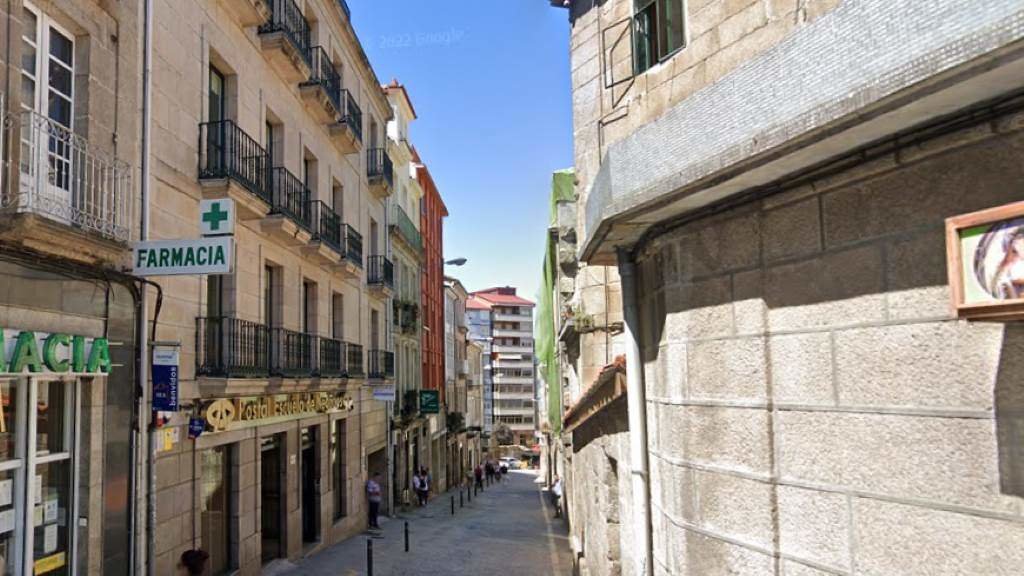 Rúa de Reza, en Ourense. (Foto: Google)