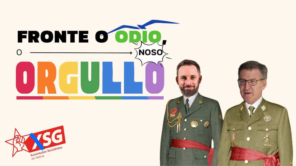 Campaña do orgullo das xuventudes socialistas (Foto: Xuventudas Socialistas de Galicia).