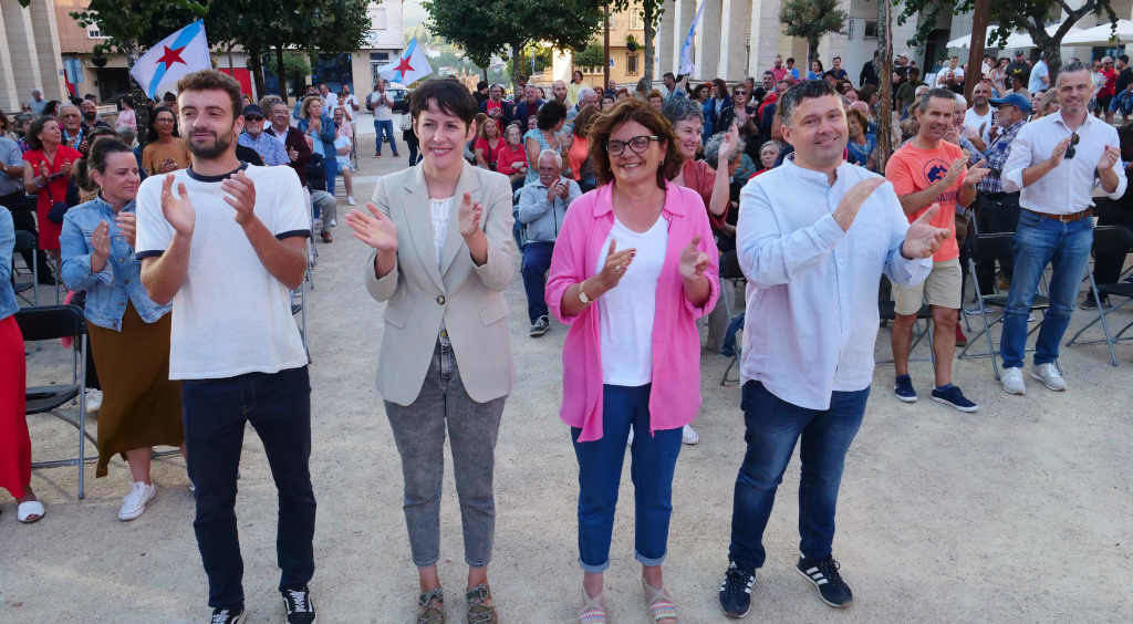 Mitin do BNG en Soutomaior esta quinta feira (Foto: Nós Diario).