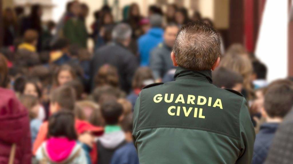 Un axente da Garda Civil española. (Foto: Nós Diario)