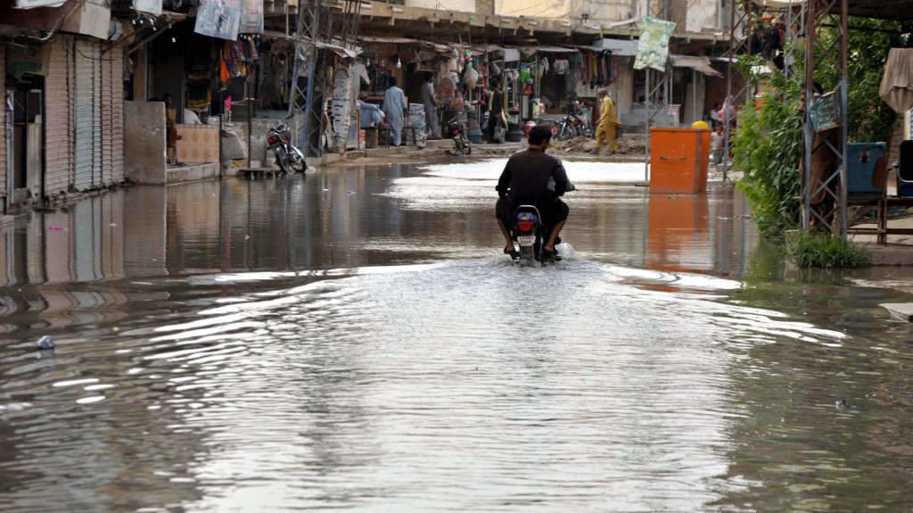Inundacións en Paquistán o pasado ano. (Foto: PPI / Europa Press / Contacto)