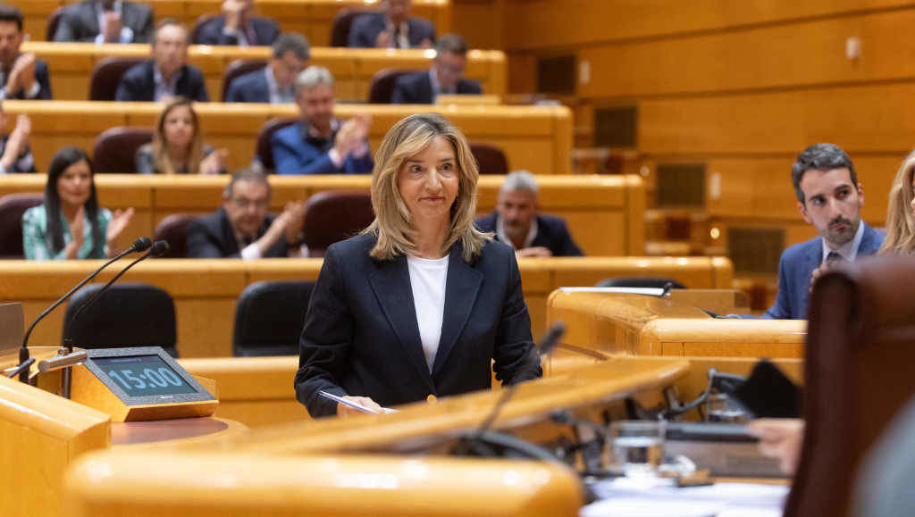 Alicia García, voceira do PP no Senado, onte. (Foto: Eduardo Parra / Europa Press)