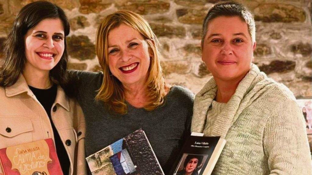 Laura Suárez, Beatriz Maceda e Eli Ríos presentarán o seu libro en Goiáns. (Foto: Nós Diario)