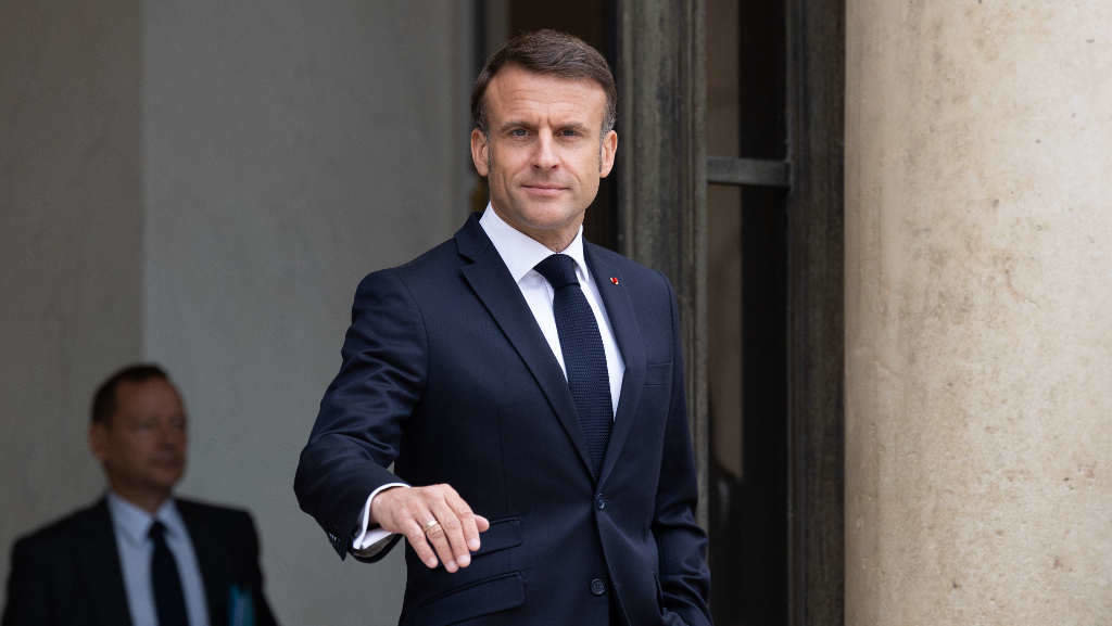 O líder francés E. Macron. (Foto: Alexis Sciard / Europa Press / Contacto)