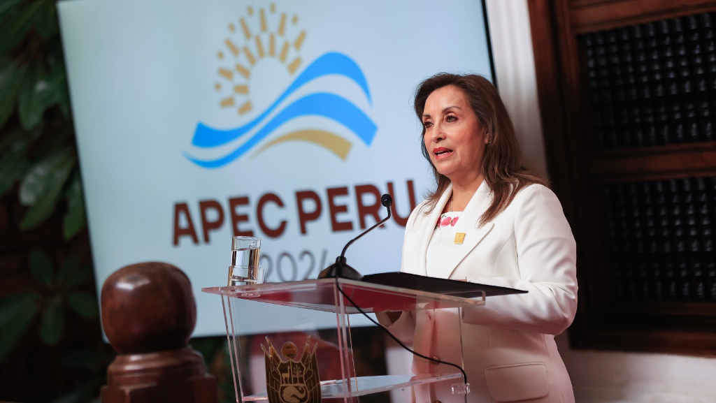 A mandataria peruana, Dina Boluarte, a pasada semana. (Foto: Presidencia do Perú)