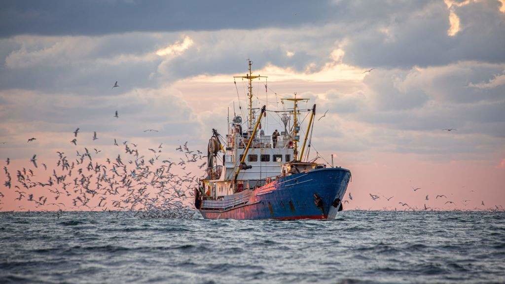 #pesca #mar Barco pesqueiro. (Foto: Nós Diario)