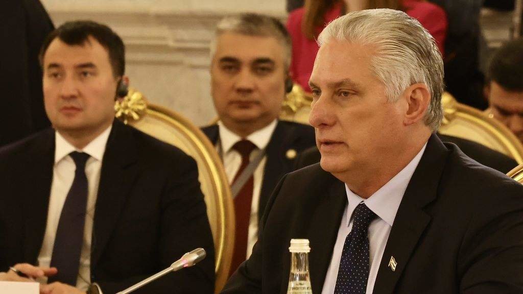 Miguel Díaz-Canel participou a primeiros de maio na reunión do Consello Supremo da Unión Económica Euroasiática. (Foto: Goberno de Cuba).