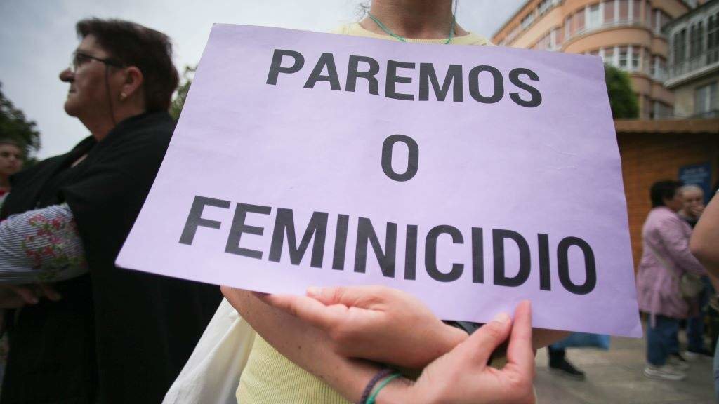 Cartaz contra a violencia machista nunha protesta recente. (Foto: Carlos Castro / Europa Press)