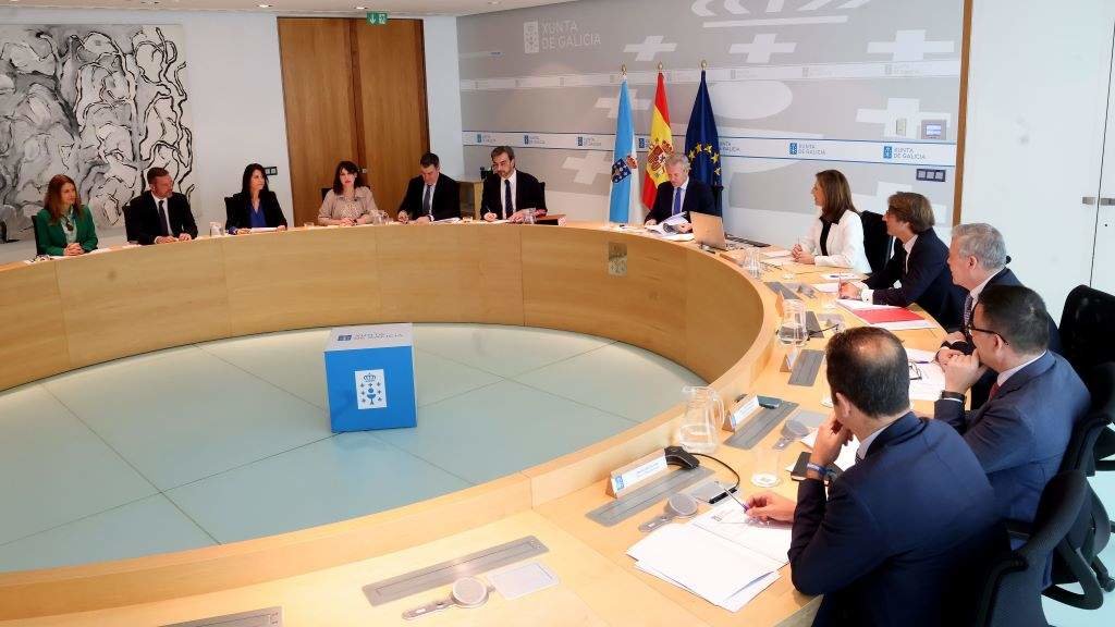 Reunión do Consello da Xunta en San Caetano. (Foto: Arxina)