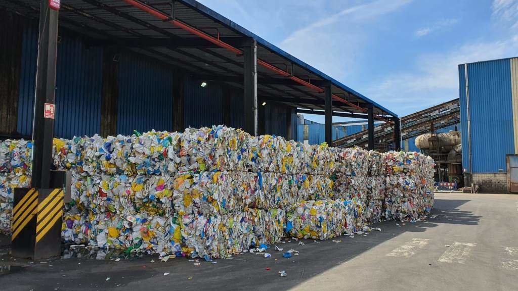 Materiais para reciclaxe en Sogama. (Foto: Europa Press)