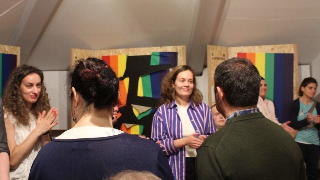 Iria Castro inaugurou a exposición.