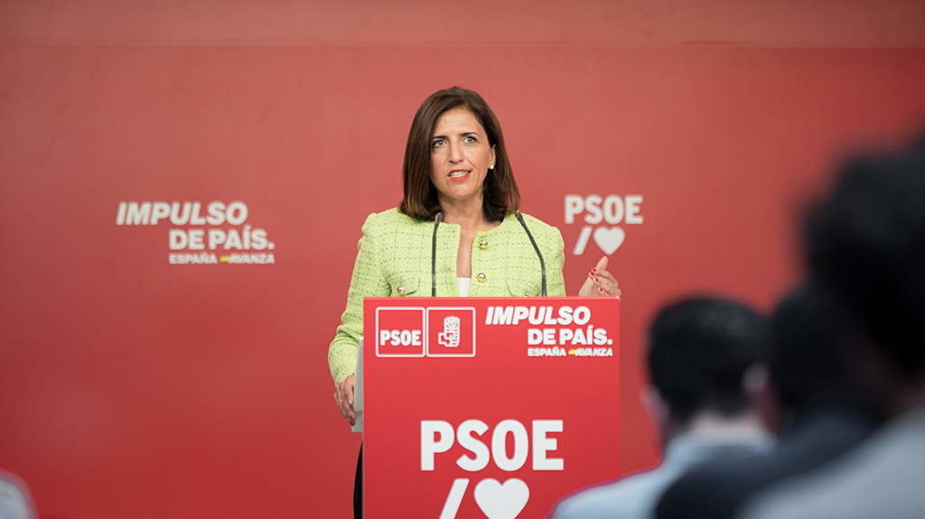 A portavoz do PSOE, Esther Peña. (Foto: Europa Press).