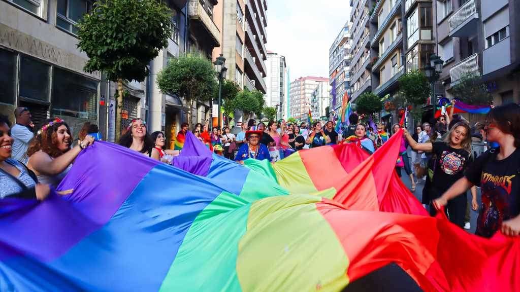 Manifestación con motivo do Día do Orgullo decorrida o pasado sábado, 29 de xuño, en Vigo (Foto: Nós Diario).