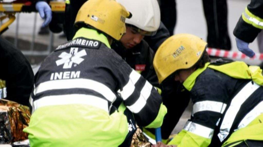 Equipo de emerxencias do Serviço Nacional de Saúde portugués (Foto: SNS).