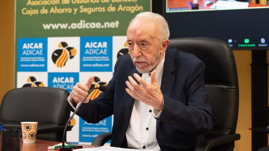 Manuel Prados, presidente de Adicae, esta quinta feira. (Foto: Ramón Comet / Europa Press)
