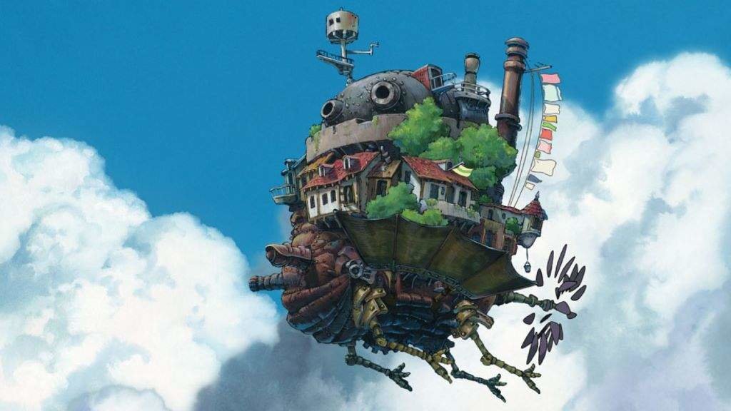 O castelo ambulante do filme de Hayao Miyazaki (Foto: Hayao Miyazaki).
