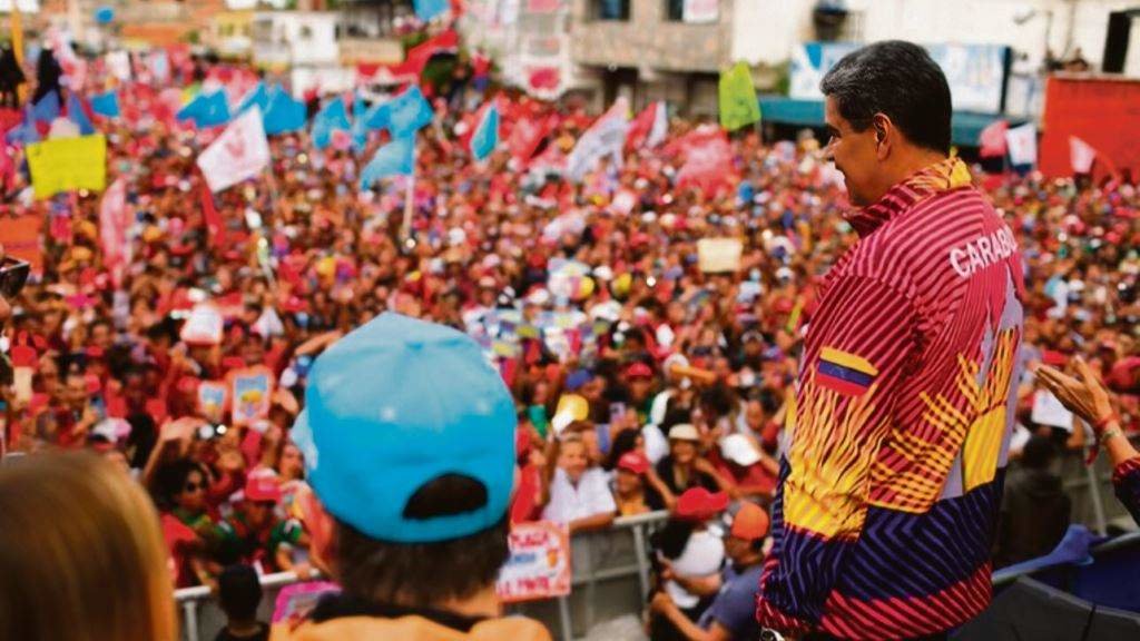 Nicolás Maduro no Estado de Carabobo (Venezuela), a pasada semana. (Foto: R. B. V.)