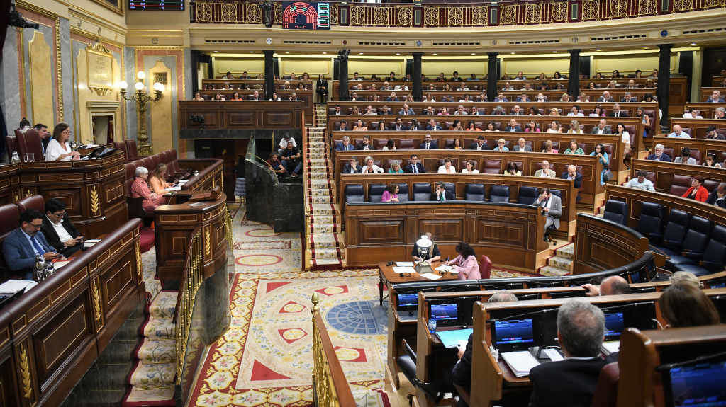 Pleno do Congreso español, a terza feira. (Foto: Fernando Sánchez / Europa Press)