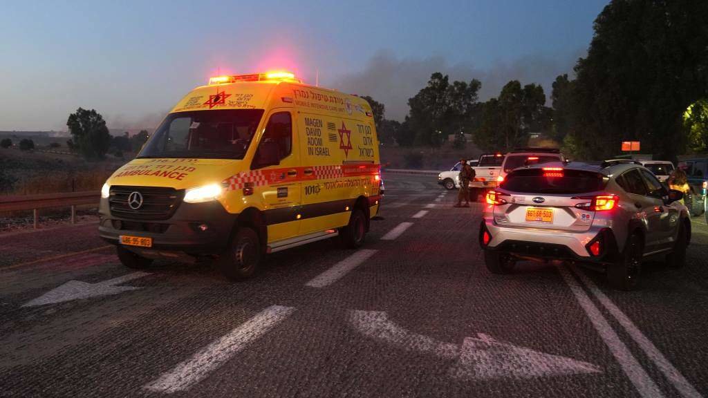 Ambulancia israelí no territorio sirio dos Altos do Golán (Foto: Europa Press / Contacto / Ayal Margolin / JINI).