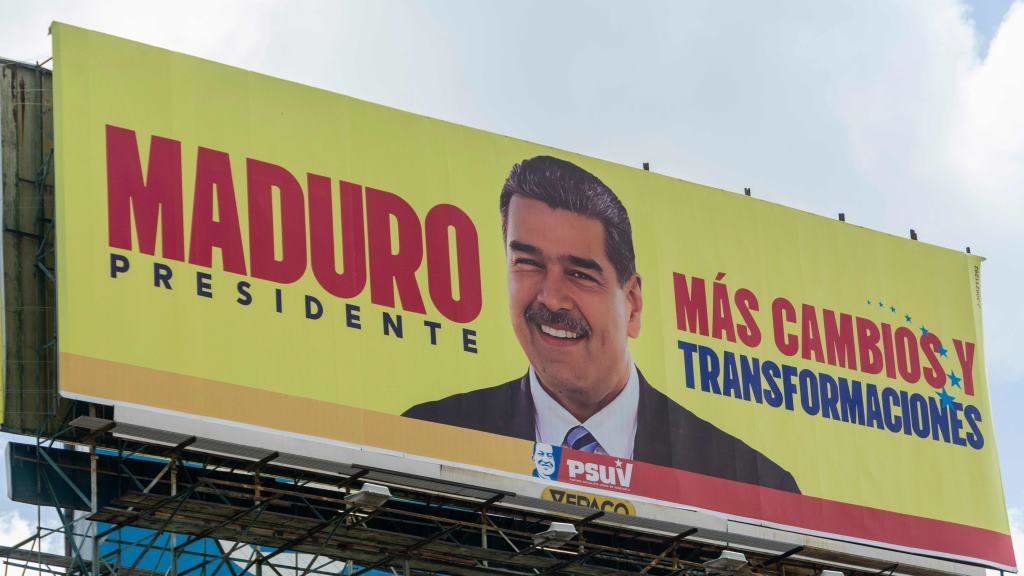 Cartel electoral de Nicolás Maduro (Foto: Europa Press / Contacto / Jimmy Villalta).