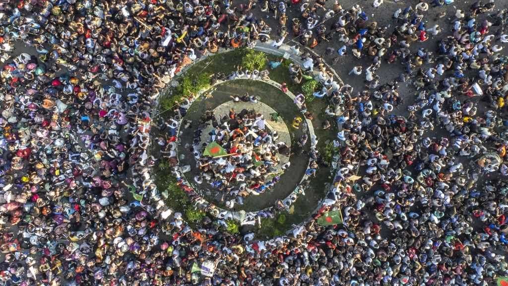 Protesta decorrida este sábado, 3 de agosto, en Chittagong, Bangladesh. (Foto: Europa Press / Contacto / Md Zakir Hossain)