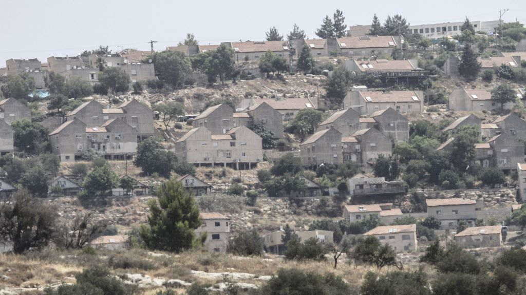 Vivendas do asentamento xudeu de Elon Moreh, ao leste da cidade de Nablús, en Cisxordania. (Foto: Europa Press / Contacto / Nasser Ishtayeh).